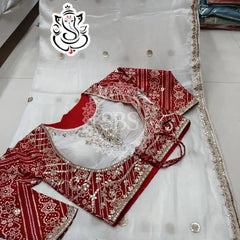 CRUSH GOLD SAREE WITH READY TO WEAR BLOUSE