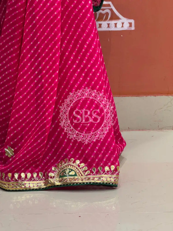 CXC GEORGETTE MOTHRA SILVER WORK SAREE