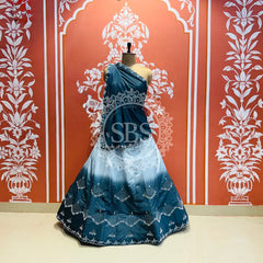 D-UPADA SILK WITH CHINON DUPATTA HANDWORK LEHENGA