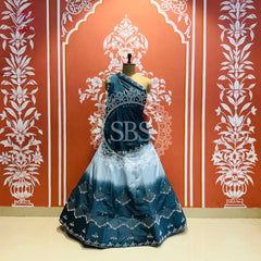 D-UPADA SILK WITH CHINON DUPATTA HANDWORK LEHENGA