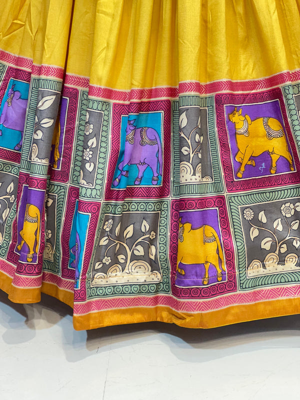 TUSSAR SILK GUJRATI LEHENGA