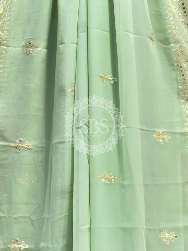 DARBARI GEORGETTE LEHERIYA SAREE