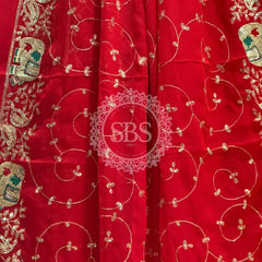 DARBARI GEORGETTE LEHERIYA SAREE