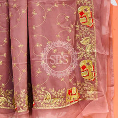 DARBARI GEORGETTE LEHERIYA SAREE