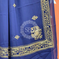 DARBARI GEORGETTE LEHERIYA SAREE