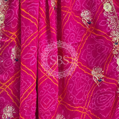DARBARI GEORGETTE LEHERIYA SAREE