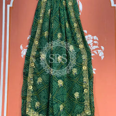 DARBARI GEORGETTE LEHERIYA SAREE