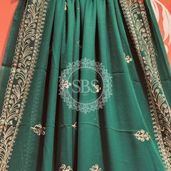 DARBARI GEORGETTE LEHERIYA SAREE