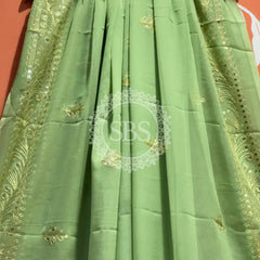 DARBARI GEORGETTE LEHERIYA SAREE
