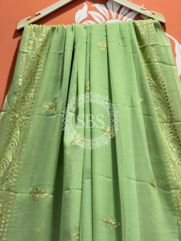 DARBARI GEORGETTE LEHERIYA SAREE