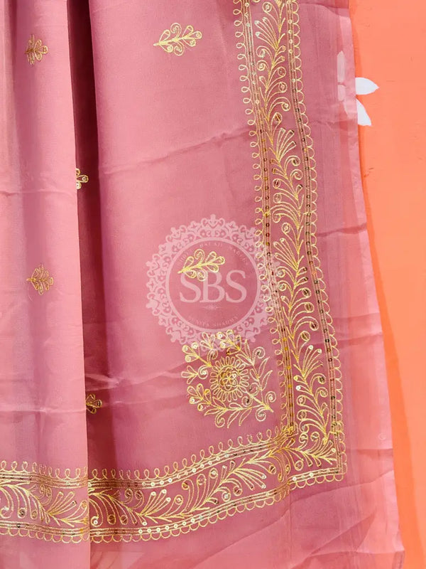 DARBARI GEORGETTE LEHERIYA SAREE