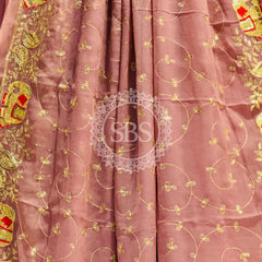 DARBARI GEORGETTE LEHERIYA SAREE