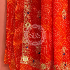 DARBARI GEORGETTE LEHERIYA SAREE