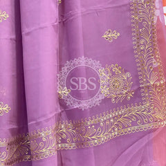 DARBARI GEORGETTE LEHERIYA SAREE
