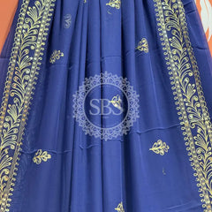 DARBARI GEORGETTE LEHERIYA SAREE