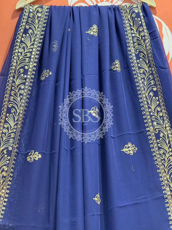 DARBARI GEORGETTE LEHERIYA SAREE