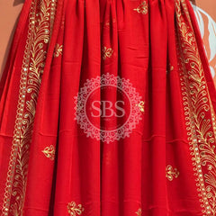 DARBARI GEORGETTE LEHERIYA SAREE