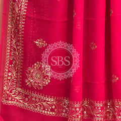 DARBARI GEORGETTE LEHERIYA SAREE