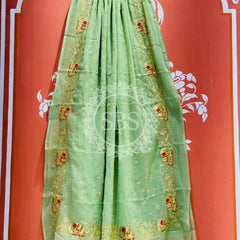 DARBARI GEORGETTE LEHERIYA SAREE