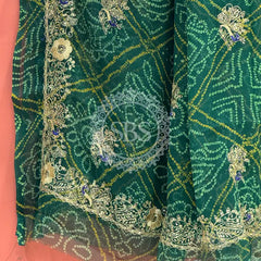 DARBARI GEORGETTE LEHERIYA SAREE