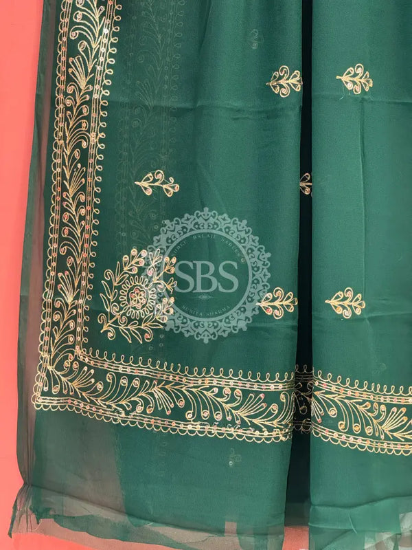 DARBARI GEORGETTE LEHERIYA SAREE