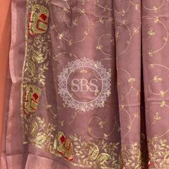 DARBARI GEORGETTE LEHERIYA SAREE