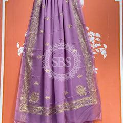 DARBARI GEORGETTE LEHERIYA SAREE