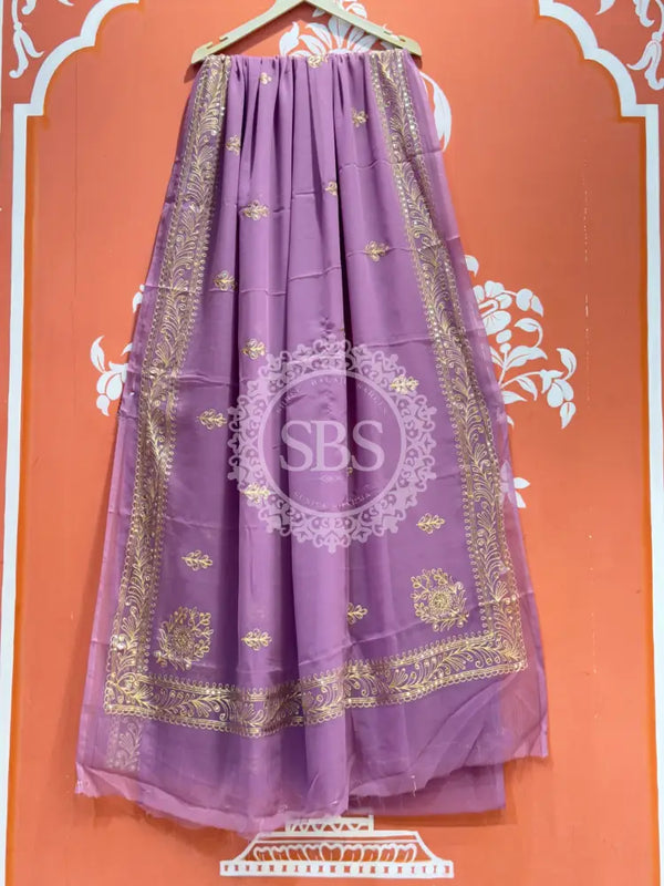 DARBARI GEORGETTE LEHERIYA SAREE