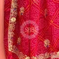 DARBARI GEORGETTE LEHERIYA SAREE