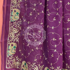 DARBARI GEORGETTE LEHERIYA SAREE