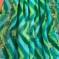 DARBARI GEORGETTE LEHERIYA SAREE