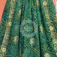 DARBARI GEORGETTE LEHERIYA SAREE