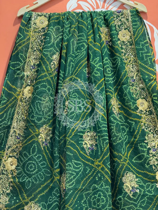 DARBARI GEORGETTE LEHERIYA SAREE