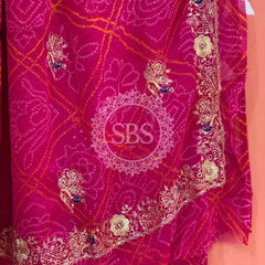 DARBARI GEORGETTE LEHERIYA SAREE