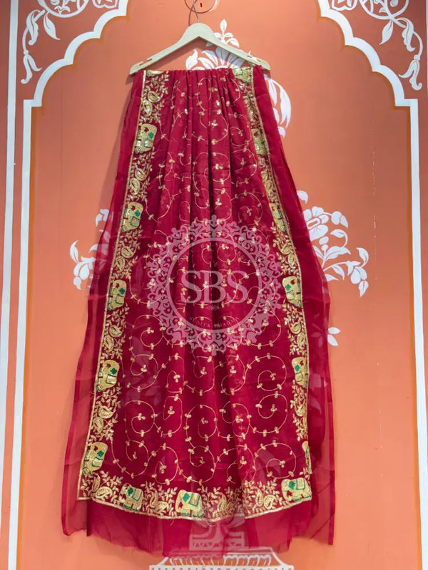 DARBARI GEORGETTE LEHERIYA SAREE