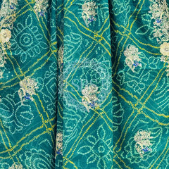 DARBARI GEORGETTE LEHERIYA SAREE