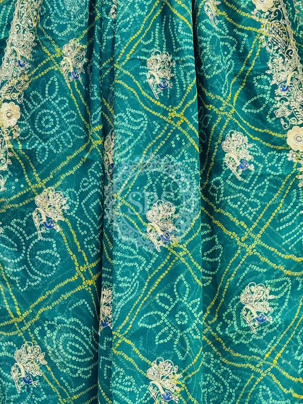 DARBARI GEORGETTE LEHERIYA SAREE