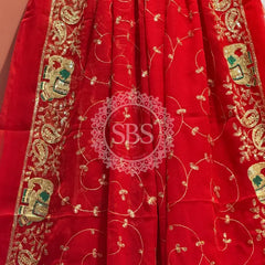 DARBARI GEORGETTE LEHERIYA SAREE