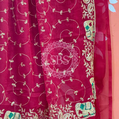 DARBARI GEORGETTE LEHERIYA SAREE