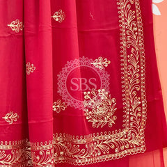 DARBARI GEORGETTE LEHERIYA SAREE