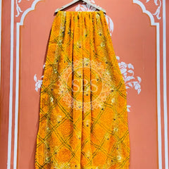DARBARI GEORGETTE LEHERIYA SAREE