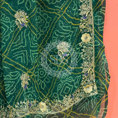 DARBARI GEORGETTE LEHERIYA SAREE