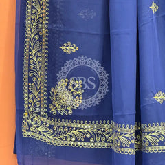 DARBARI GEORGETTE LEHERIYA SAREE