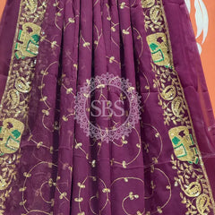 DARBARI GEORGETTE LEHERIYA SAREE