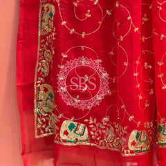 DARBARI GEORGETTE LEHERIYA SAREE