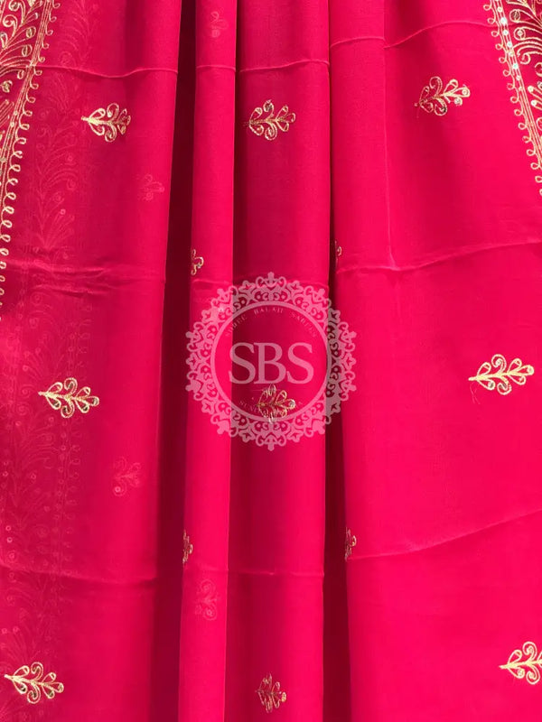 DARBARI GEORGETTE LEHERIYA SAREE