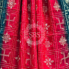 DARBARI GEORGETTE LEHERIYA SAREE Green / Free Size