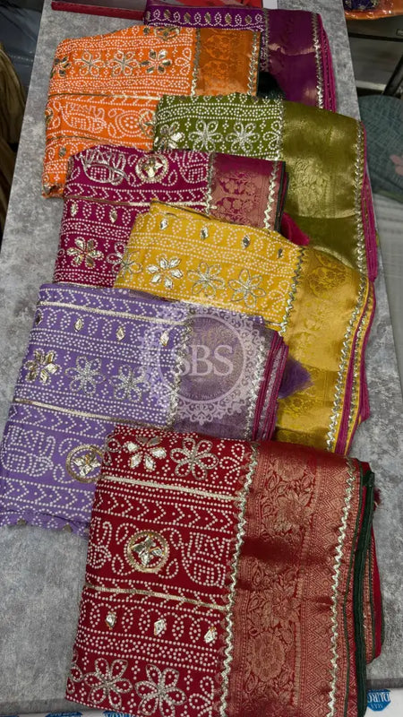 ELEPHANT ZARI BHANDEJ SAREE