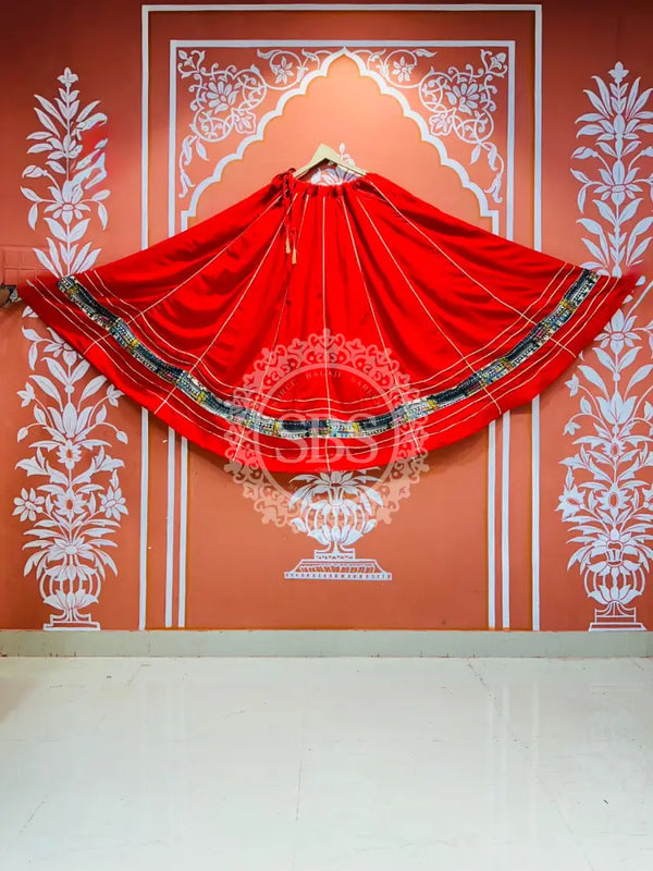 GARBA DANDIYA SKIRTS FOR NAVRATRI WITH UNSTITCHED BLOUSE