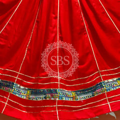 GARBA DANDIYA SKIRTS FOR NAVRATRI WITH UNSTITCHED BLOUSE